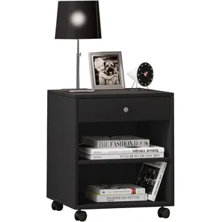 VCM Nachtschrank Rolda 45 x 38 x 54 cm Schwarz