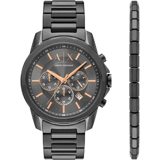 Giorgio Armani Banks Chronograph Edelstahl 44 mm AX7170SET