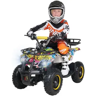 ACTIONBIKES MOTORS Torino Elektro-Kinderquad 1000 Watt gelb (Gelb Graffiti)