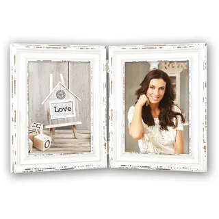 ZEP Saint Michel Holz vintage look/braun 13x18 cm 2er Set
