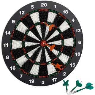Relaxdays Dartscheibe Soft Darts Kunststoff 42 cm