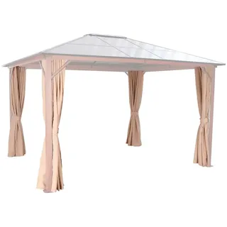 KONIFERA Pavillonseitenteil für »Holzoptik«, BxT: 300x365 cm, beige