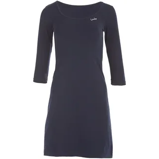 WINSHAPE Damen Zeitloses 3/4-arm-a-linien-Minikleid Wk2 Street Style Sport Freizeit Minikleid Damen