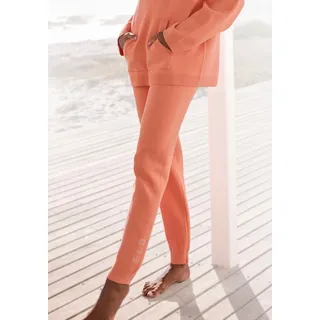 Elbsand Strickhose aus hochwertigem weichem Strick, Loungewear, orange