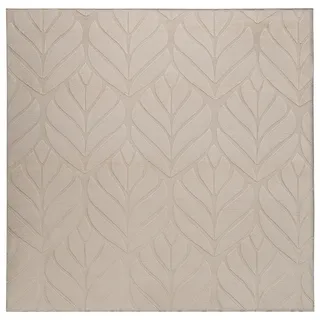 Beliani Mitchell Kunstfellteppich 160 x 160 cm Beige