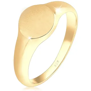 Elli Ring Damen Siegelring Matt Trend in 925 Sterling Silber