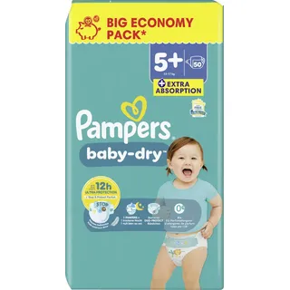 Pampers Baby-Dry Gr. 5+ (12-17 kg) 50 St.