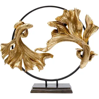 Kare Design »Deko Objekt Dancing Betta Fishes«, goldfarben