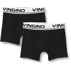 Vingino Jungen Boys (2-Pack) Boxer Shorts, Deep Black, 176