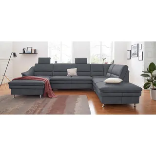 sit&more Wohnlandschaft Mikrofaser 3-Sitzer Grau