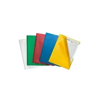 DURABLE Sichthüllen DIN A4 farbsortiert genarbt 0,12 mm, 10 St.