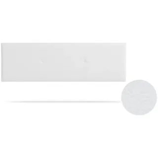 Kopfteil gepolstert Alma Kunstleder 160x50x5 cm - Weiß - Moonia , Holz , 160x5x50 cm , Schlafzimmer, Betten