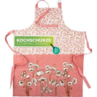 Bettwäsche Biber Think gestreift 100% Baumwolle Gestreifen Reißverschluss Kaeppel Bettbezug Kissenbezug Bettgarnitur kuschelig warm Winter waschbar - Rosa