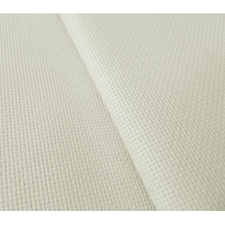 Aida Stern Zweigart 100% Baumwolle | 14 ct - 5,4 Stiche/cm | Ideal für Kreuzstichmuster (Creme, 55x50 cm)