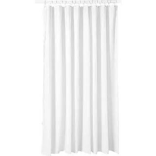 Duschvorhang Normbau, weiß, 100% Polyester, waschbar, 2.400 x 2.000 mm - 0787350019