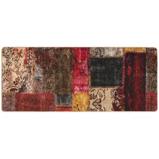 vidaXL Teppichläufer MARSA Mehrfarbig 100 x 200 cm Polyester und PVC