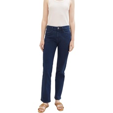 TOM TAILOR Damen 1038331 Kate Straight Fit Jeans, 10114-Clean Dark Stone Blue Denim, 32/30
