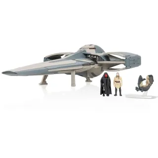 Star Wars Fahrzeug mit 3 cm Speeder mit Display Plus Zwei 2,5 cm Micro Figuren Accessoires