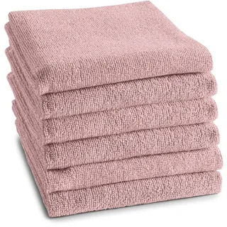 DDDDD Geschirrtuch »Küchenhandtuch Logo, aus 100% Baumwolle, 50x55 cm« Küchentuch aus weicher Frottee, sehr saugstark und langlebig, pink