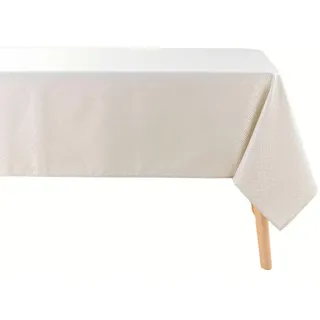 Douceur d'intérieur Tischdecke Jacquard Azuline 140 x 250 cm Beige
