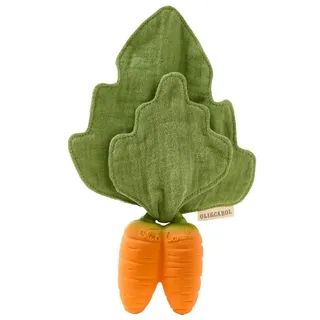 Oli&carol Cathy The Carrot Mini Doudou Beißring - Oange - One Size