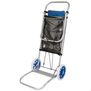 Aktive Strandkorbwagen 52x37x105 cm - Blue / Grey - One Size