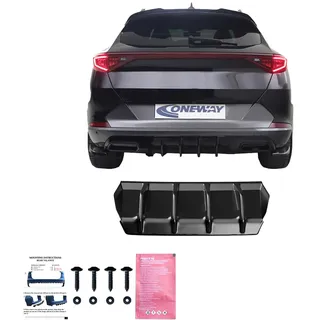 Heckschürze Diffusor kompatibel mit CUPRA Formentor ab 2020 Schwarz glänzend