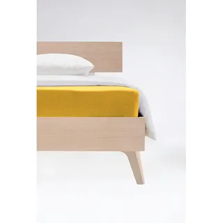 FLEURESSE Spannbettlaken Jersey 120 x 200 cm gelb