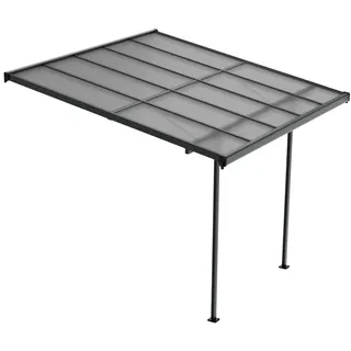 Juskys Terrassenüberdachung Borneo 300 x 300 cm grau