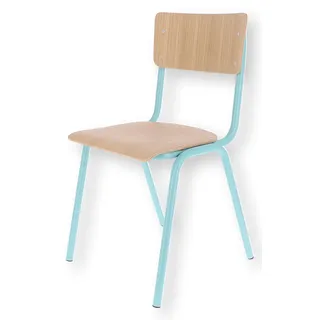 JAN KURTZ Zero Esszimmerstuhl Eiche beige/türkis
