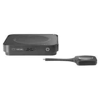 Barco ClickShare Hub Core, Verwaltungssystem für Videokonferenzdienste, 5K Ultra HD, Schwarz - Schwarz