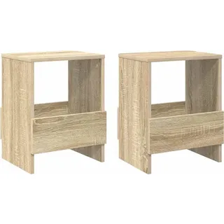 vidaXL Magazinregal 2 Stk. Sonoma-Eiche 35 x 30 x 45 cm - Braun