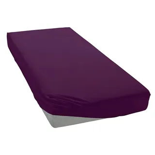 bellana Spannbettlaken Baumwolle-Jersey 140 x 200 - 160 x 200 cm lila
