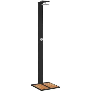 vidaXL Gartendusche Schwarz 0,55 m