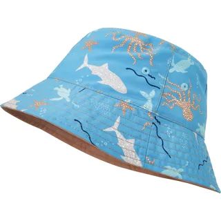 Playshoes Jungen UV-Schutz Fischerhut Bademütze Kopfbedeckung, Meerestiere,55