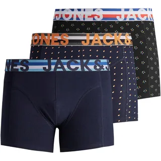 JACK & JONES Boxershorts Henrik Trunks im 3 Pack-M