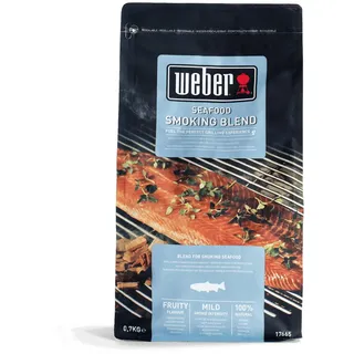 Weber Räucherchips (700g Packung) - für Fisch & Meeresfrüchte, Räucherchips-Mischung aus Laub- und Obstbäumen, EU-Produkt, nachhaltig gewonnen, FSC zertifiziertes Holz (FSC Mix) (17665)