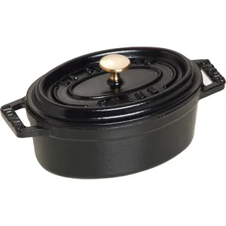 Staub Cocotte 31 cm oval schwarz