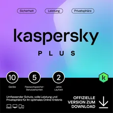 Bild Kaspersky Plus, 10 User, 2 Jahre, ESD (multilingual) (Multi-Device) (KL1042GDKDS)