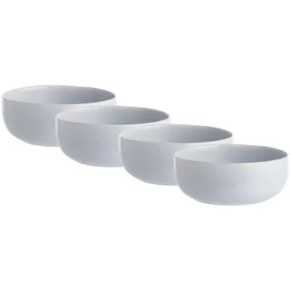 Butlers Schalen 4er-Set Casa Nova 600 ml , Grau , Keramik , 16x7x16 cm , Geschirr, Schalen & Schüsseln
