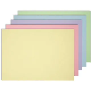 100er Set Tischunterlagen Pastell I Platzset aus Papier I farblich Sortiert I DIN A3 I beidseitig bunt I Einweg Tischset I az134