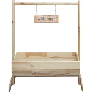 Promadino Willkommen 59 x 30 x 73 cm natur