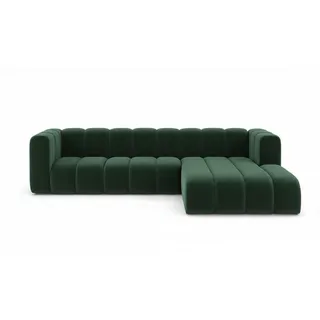 kaiser möbel Eckcouch Veloursstoff 287 cm 3-Sitzer Grün