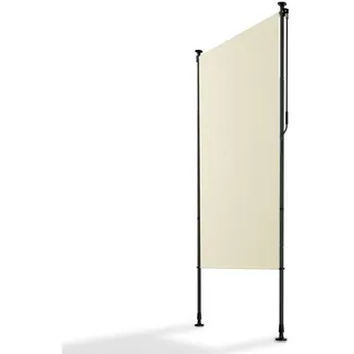 Juskys Aluminium Seitenmarkise 120 x 310 cm Beige