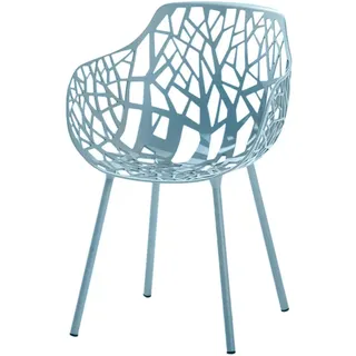 Stuhl Forest Fast blau, Designer Robby & Francesca Cantarutti, 80x56x56 cm