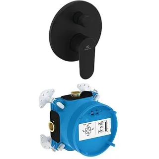 Ideal Standard Armaturen-Bundle, bestehend aus Cerafine Nuovo O Badearmatur und EASY-Box Unterputz-Bausatz 1 – Schwarz Matt