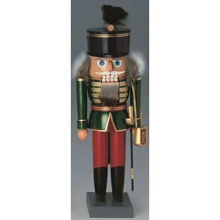 Nussknacker ungarischer Husar 29 cm NEU Holzfigur Erzgebirge Nußknacker Nüsse