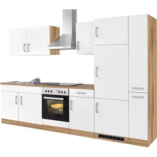 kochstation Küchenzeile KS-Toronto 300 cm weiß