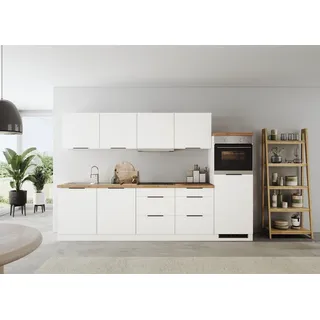 kochstation Küchenzeile KS-Lagos2 300 cm weiß