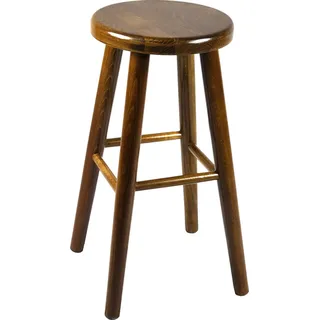 Stück Holz Buche hell heller Holzhocker Barstuhl 60 cm (Eiche) - Braun